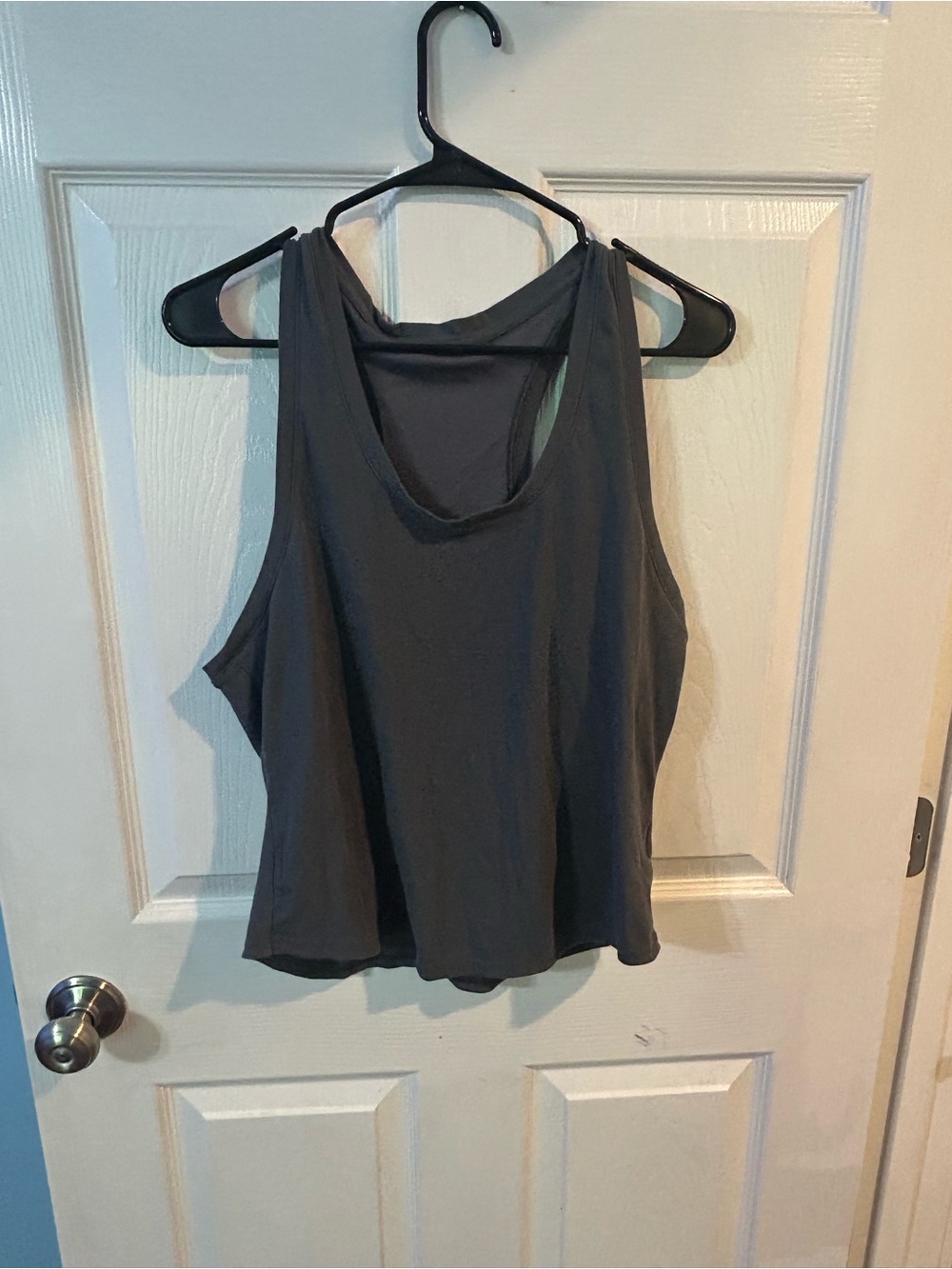 BYLT Basics Charcoal Scoop Neck Tank